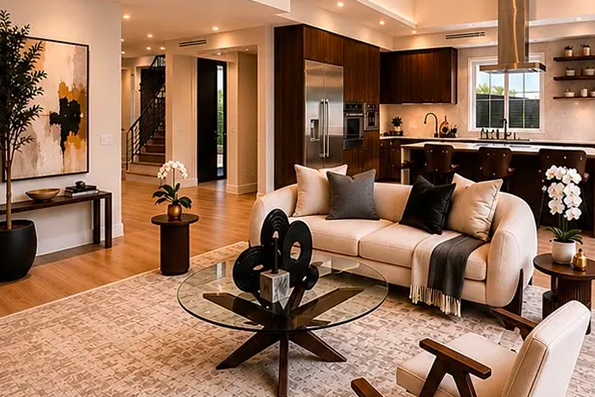 Home staging before and after in Los Angeles – after